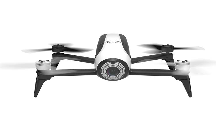 Parrot Bebop 2 Drone and Skycontroller Black Bundle View from front