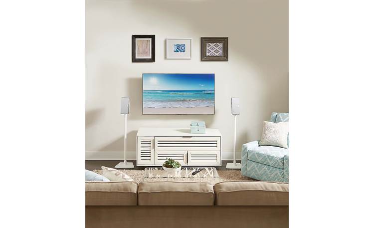 Sanus WSS1 White - bedroom setting (TV and speakers not included)