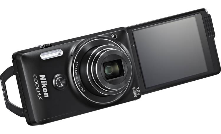 Nikon Coolpix S6900 On kickstand, screen facing forward, landscape orientation