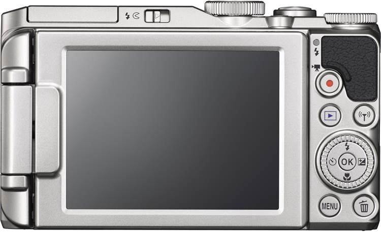 Nikon Coolpix S9900 Back, screen facing outward