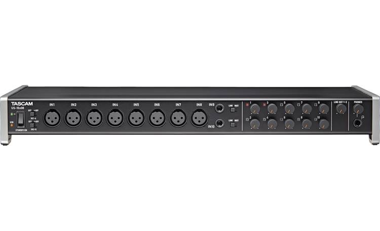 Tascam US-16x08 Straight-on view
