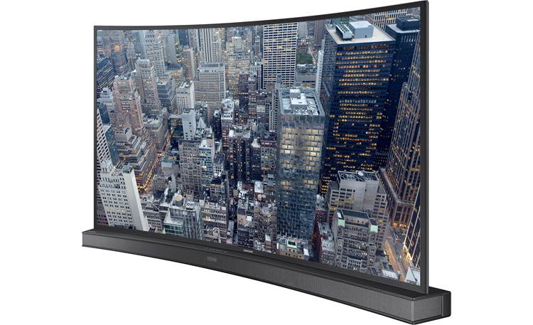 Samsung HW-J6000 Curved shape like Samsung's 2015 curved-screen 4K TVs (TV not included.