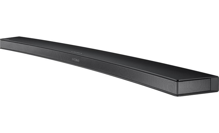 Samsung HW-J7500 Front of sound bar, showing source display panel