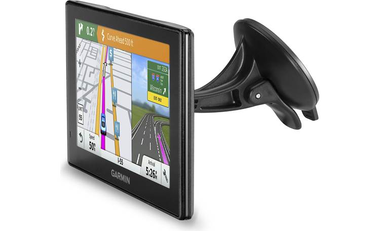 Garmin DriveSmart™ 50LMT The included windshield mount keeps the navigator secure