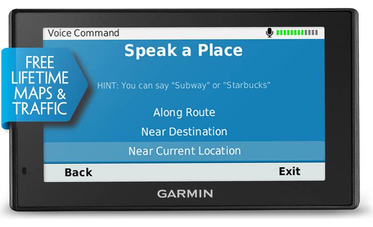 Garmin DriveSmart™ 50LMT Voice-activated navigation lets you keep your hands on the wheel