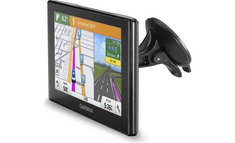 Garmin DriveSmart™ 60LMT The included windshield mount keeps the navigator secure