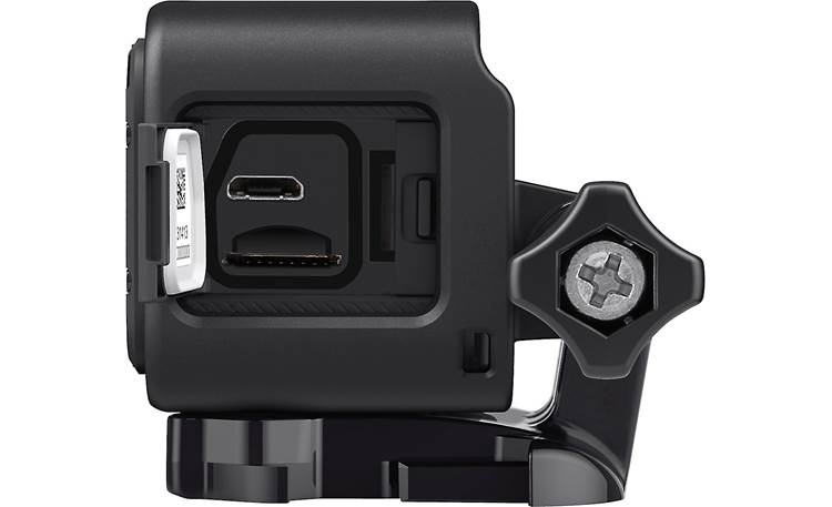 GoPro HERO Session Memory card slot and HDMI port are protected by case