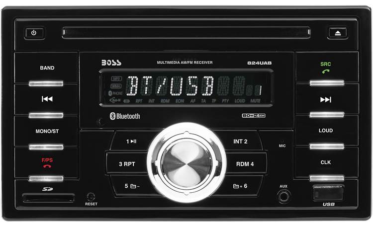 Boss 824UAB Simple controls give you access to lots of media including Bluetooth