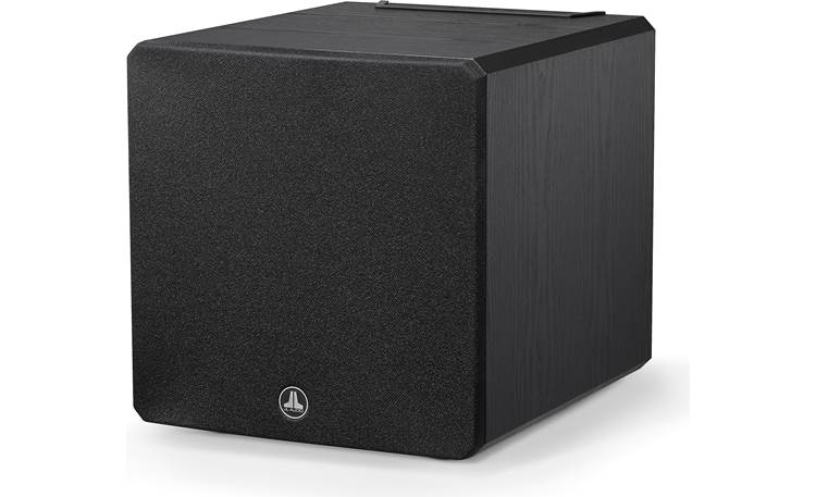 JL Audio E-Sub e110 Black Ash with Gray Amplifier