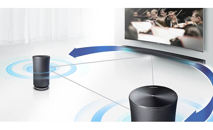 Samsung HW-J6500R Built-in Wi-Fi lets you use Samsung Radius360 speakers (sold separately) as surround speakers