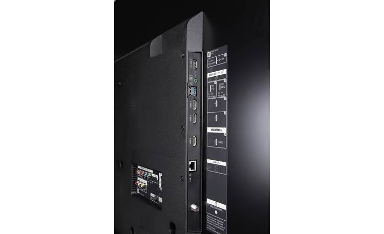 Sony XBR-75X850D Back (side-facing A/V connections)