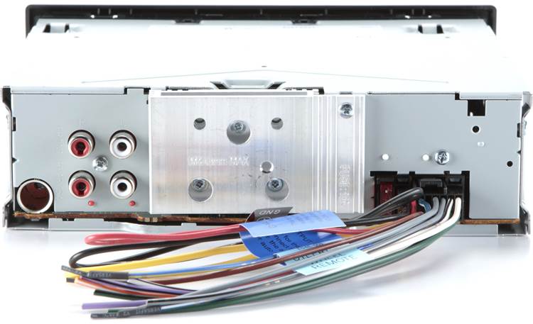 JVC KD-R670 Rear with wiring harness