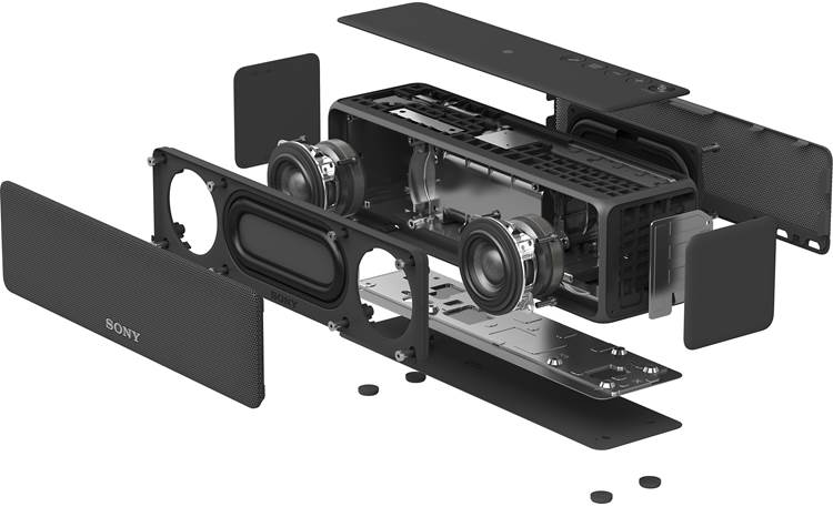 Sony SRS HG1 h.ear go Charcoal Black - exploded view