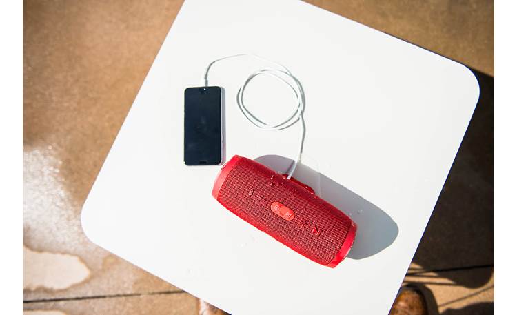 JBL Charge 3 Red - can recharge smarphones and portable devices (smartphone not included)