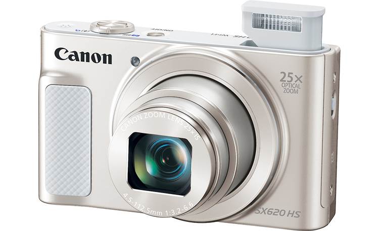 Canon PowerShot SX620 HS Shown with built-in flash deployed