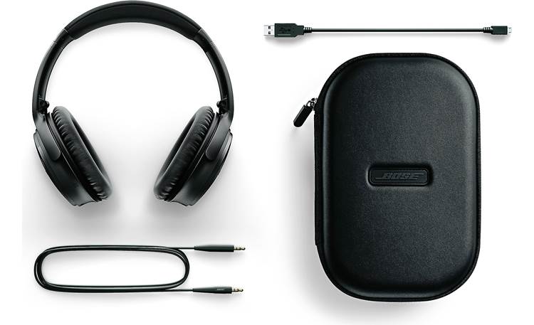 Bose® QuietComfort® 35 (Series I) Acoustic Noise Cancelling® wireless headphones Included case and accessories