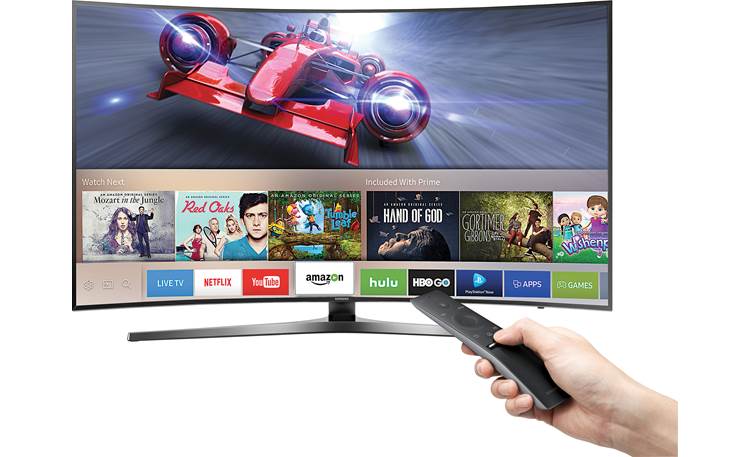 Samsung UN55KU7500 Samsung's Smart Hub interface gives you simple access to live TV, streaming content, and apps