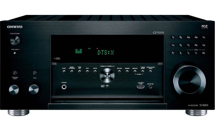 Onkyo TX-RZ810 Front-panel connections and controls
