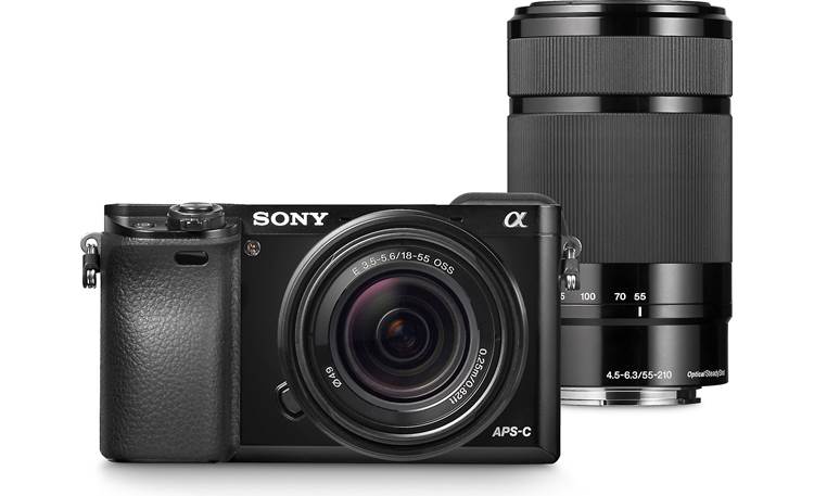 Sony a6000 Two Lens Kit Shown with included zoom lenses
