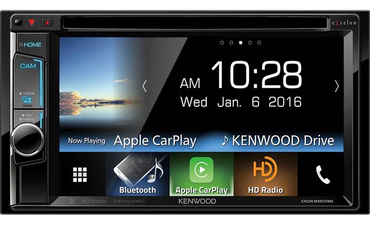 Kenwood Excelon DDX6903S This Excelon receiver includes Apple CarPlay