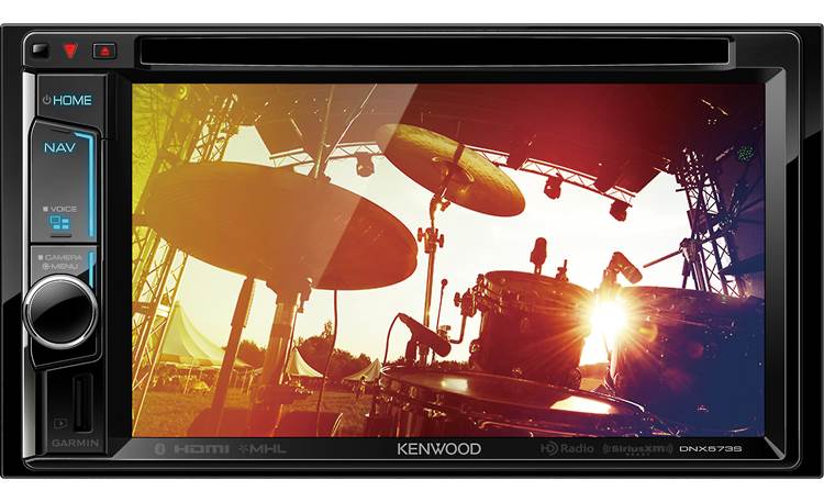 Kenwood DNX573S Images and video look great on the clear resistive touchscreen
