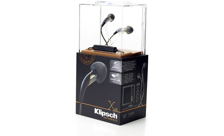 Klipsch X12i in-ear headphones Displayed in packaging