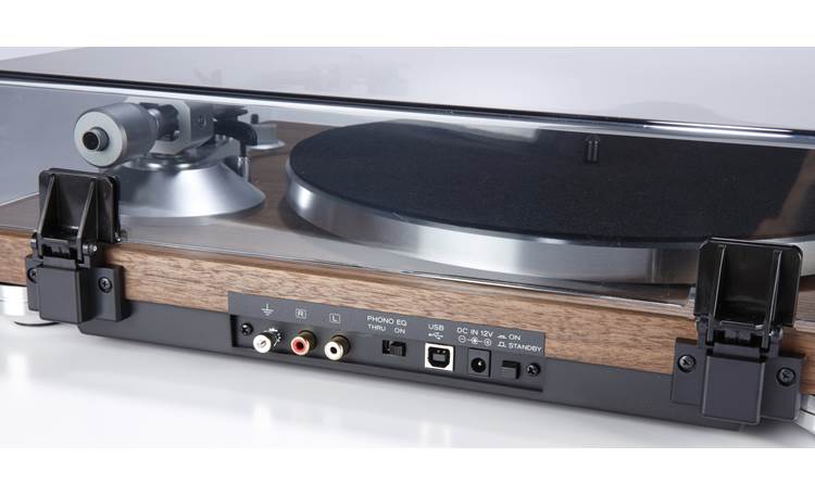 TEAC TN-400S RCA connections for beautiful analog sound, and a type-B USB port for creating digital files on your computer