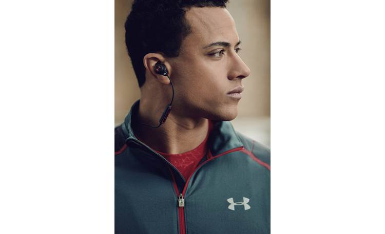 Under Armour® Headphones Wireless — Engineered by JBL Earbuds use patented TwistLockï¿½ technology for secure in-ear fit during use