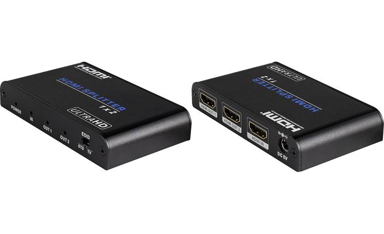 Metra ethereal CS-1X2HDMSPL2 HDMI Splitter 2.0 Front and back views