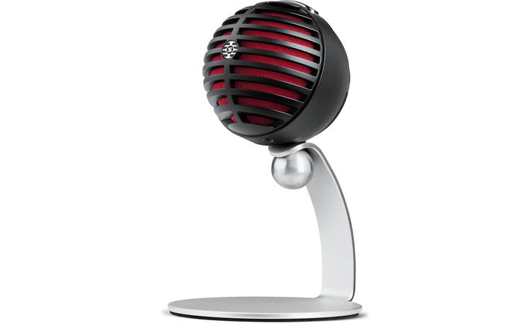Shure MOTIV™ MV5 Black with red foam - with included table stand