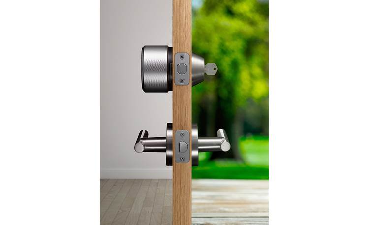 August Smart Lock Your exterior hardware remains in place