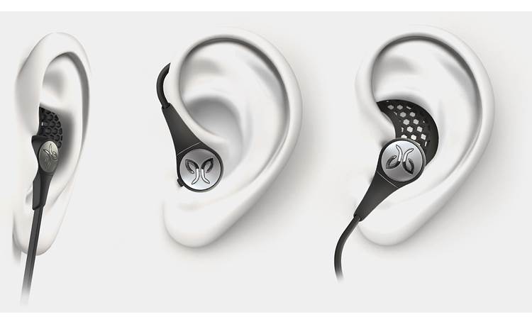 Jaybird X3 Wireless Connecting cord can be routed above or below ear