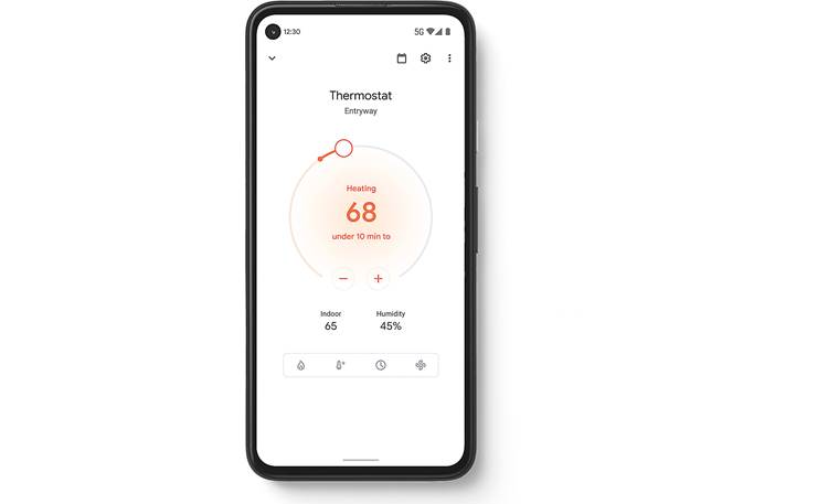 Google Nest Thermostat Google Home app shows your home's temperature, humidity, and more