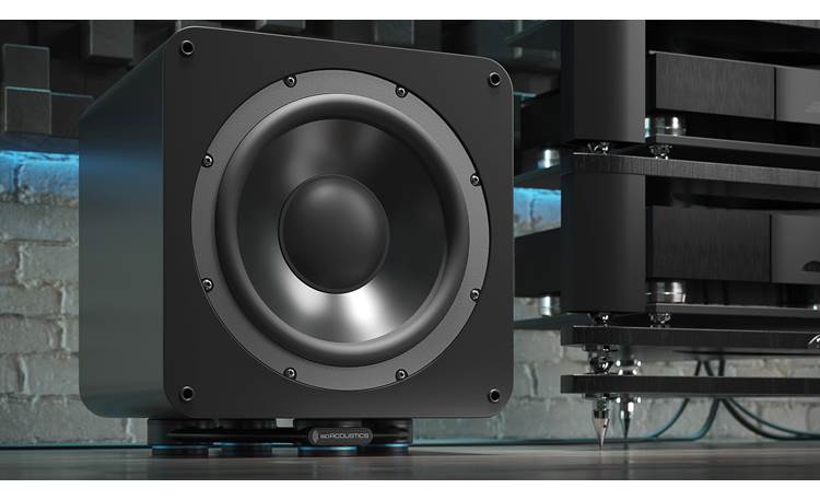 IsoAcoustics Aperta Sub XL Designed to support subwoofers up to 160 lbs.