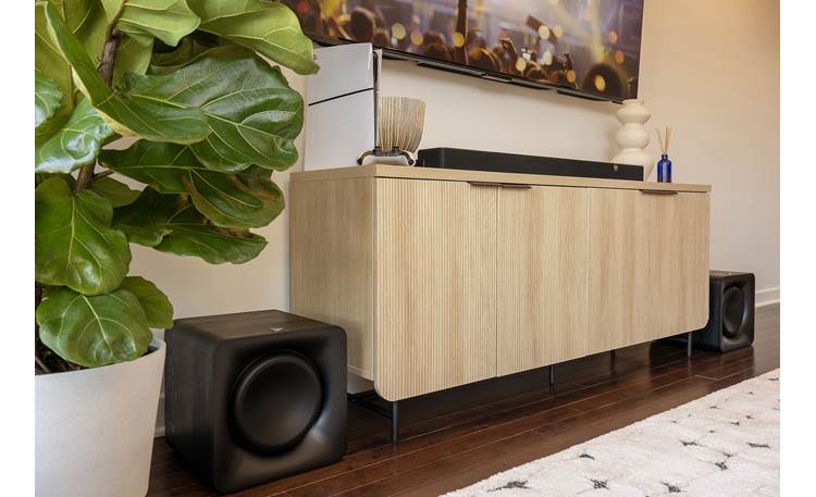 Klipsch Flexus SUB 100 Wirelessly pair up to two subwoofers with a compatible Klipsch Flexus sound bar (second sub sold separately)