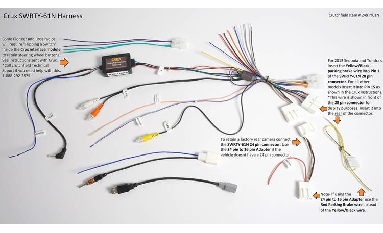 Crux SWRTY-61N Wiring Interface Tech Graphic