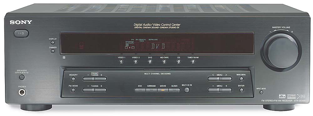 Sony STR-DE595 Home theater receiver with Dolby Digital, DTS, and Pro