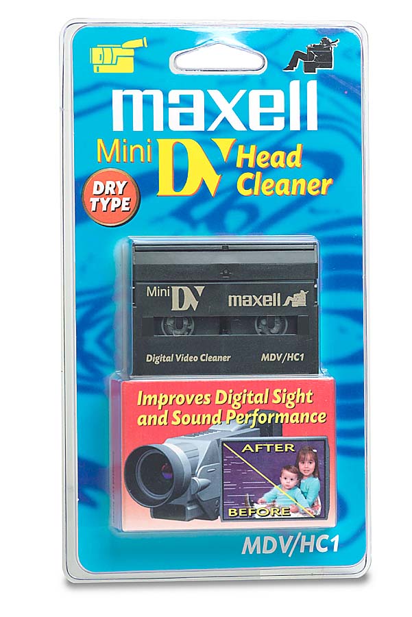 Maxell Mini DV Head Cleaner Drytype head cleaning cassette at