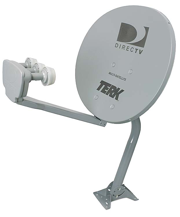Terk TRKS26 TripleLNB, fouroutput DIRECTV® multisatellite dish at