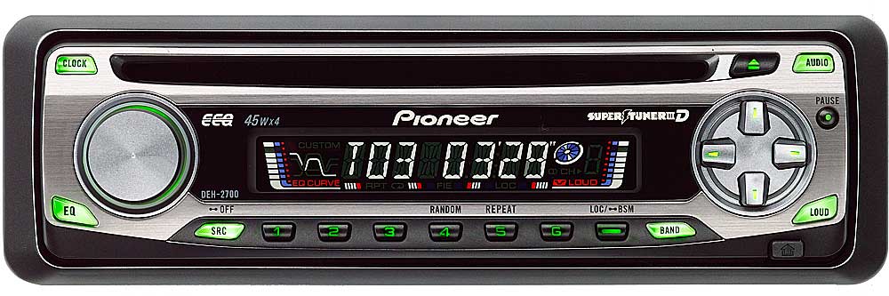 Pioneer DEH-2700 CD receiver at Crutchfield.com