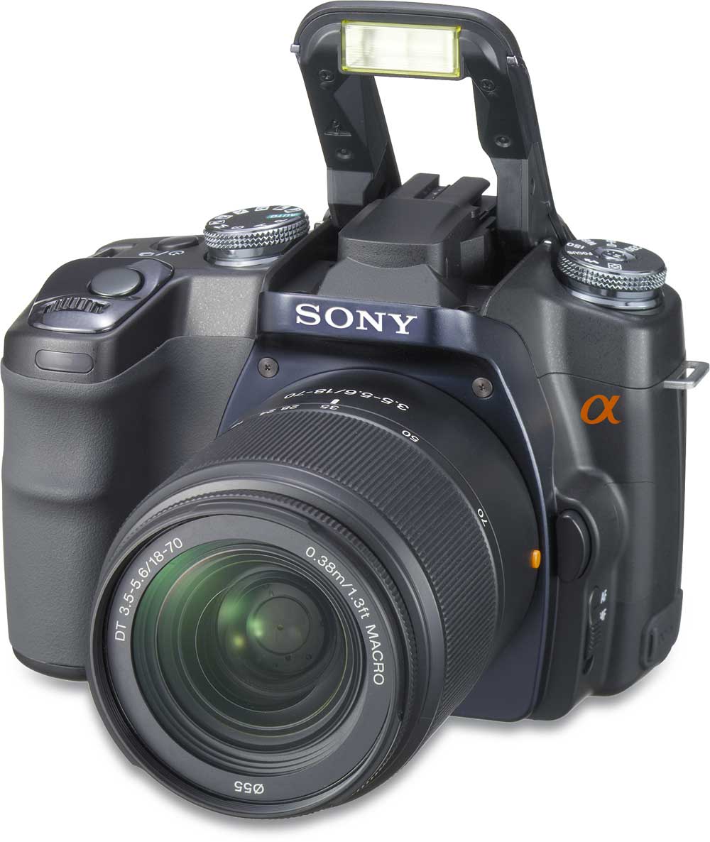 Camera Sony Dslr-a100 Digital Camera sony alpha dslr a100 kit 10 megapixel digital slr camerawith 18 70mm zoom lens at crutchfield com