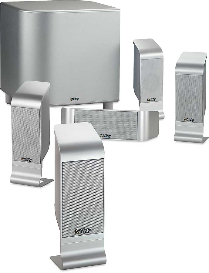 Infinity TSS800 (Platinum) 5 compact satellite speakers and a powered