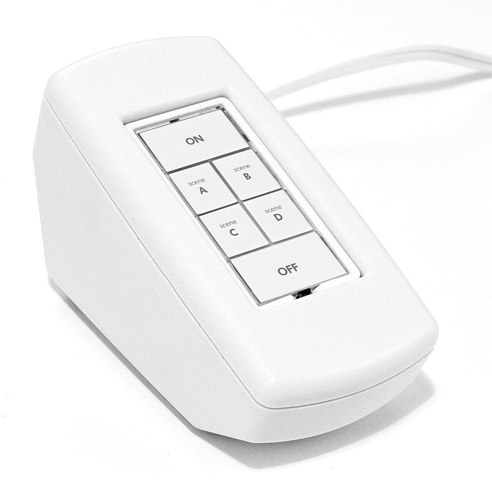 KeypadLinc Tabletop Dimmer (White) 6button scene control keypad for