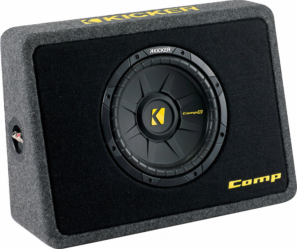 Kicker 40TCWS102 Ported truck enclosure with one 2-ohm 10" CompS