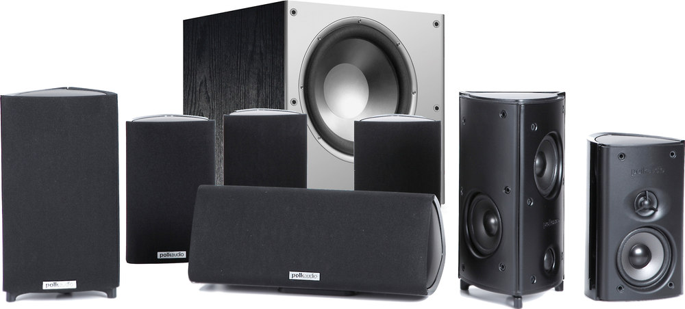 Polk Audio RM87/PSW108 System 7.1-channel speaker system ... polk audio powered subwoofer wiring 