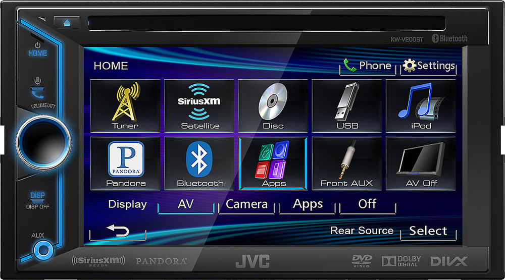 JVC Arsenal KW-V200BT DVD receiver at Crutchfield.com jvc arsenal wiring diagram 