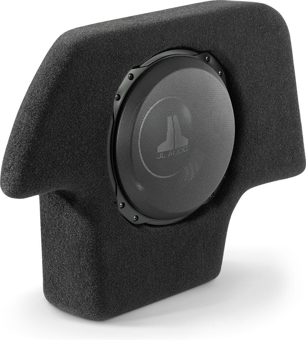 JL Audio Stealthbox® (Sport Gray) Customfit fiberglass enclosure with 10TW3D4 subwoofer — fits
