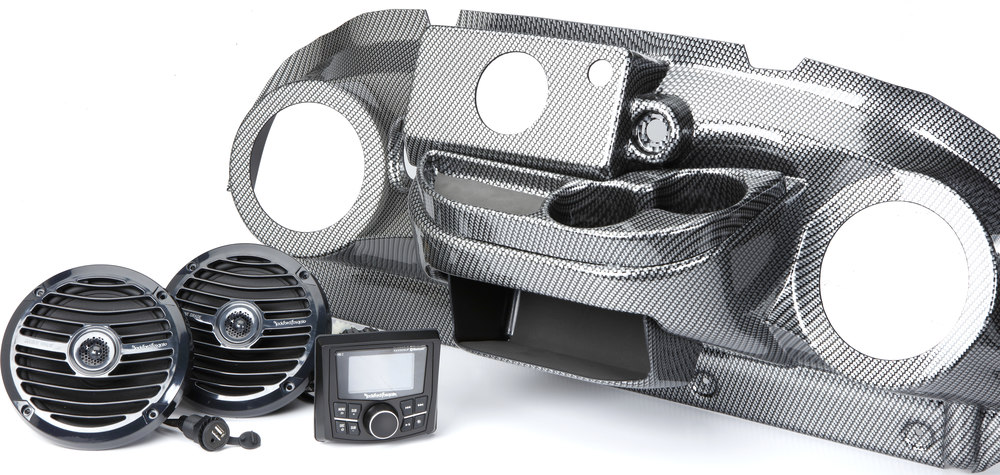 Rockford Fosgate/VIP Golf Cart Sound System (Carbon Fiber Weave) Audio