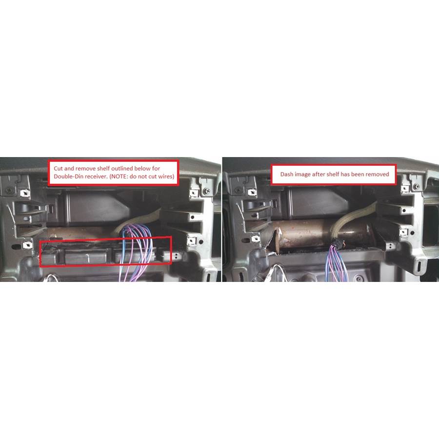 2004 Dodge Ram 1500 You'll have to modify your vehicle's sub-dash to install a new car stereo.