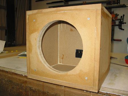 wooden subwoofer box